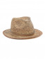 Шляпа соломенная с контрастной вставкой Stetson  –  Общий вид