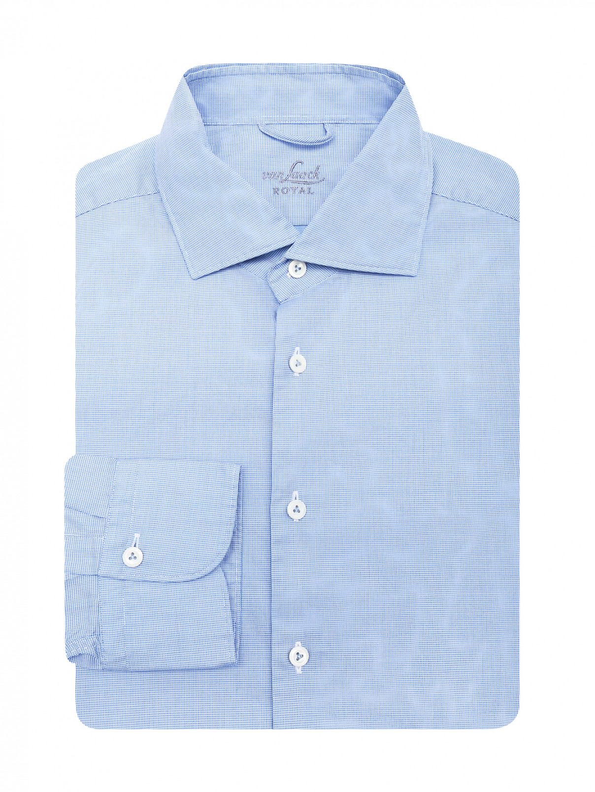 Рубашка из хлопка с узором Van Laack  –  Общий вид  – Цвет:  Узор