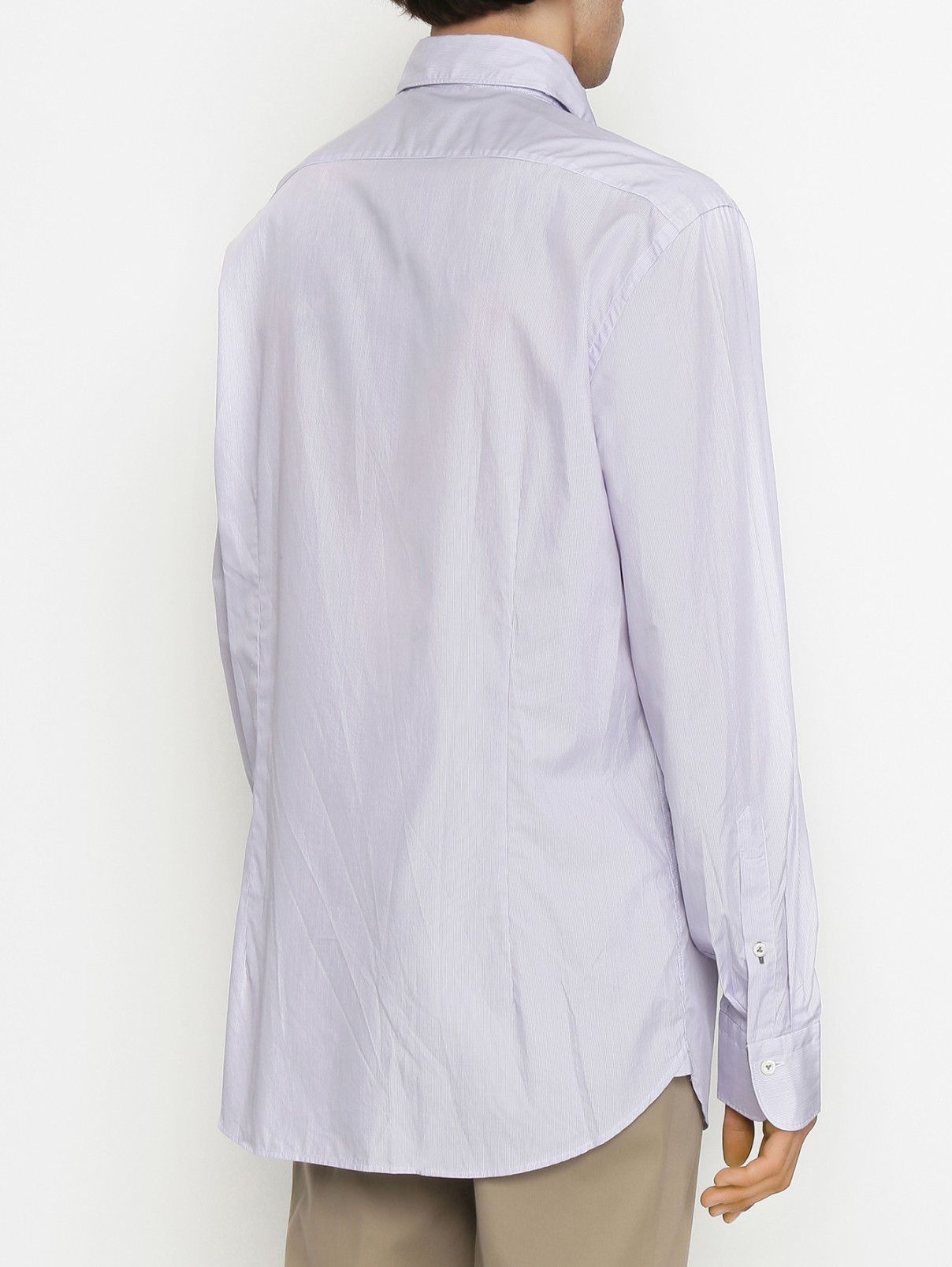 Рубашка из хлопка с узором Van Laack  –  МодельВерхНиз1