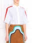 Рубашка из хлопка с узором "полоска" Sonia Rykiel  –  Модель Верх-Низ