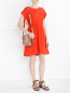 Платье из хлопка со складками Moschino Boutique  –  Модель Общий вид