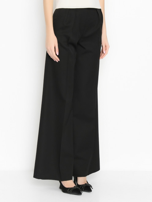 Брюки из шерсти с защипами Max Mara - МодельВерхНиз