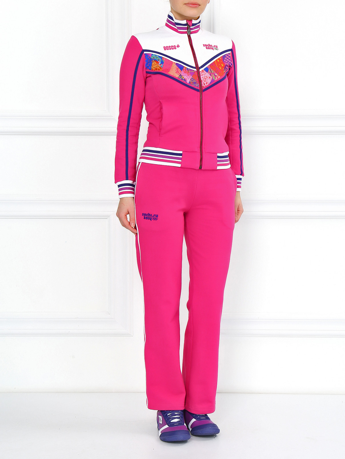 Спортивные брюки на резинке Sochi 2014  –  Модель Общий вид  – Цвет:  Розовый