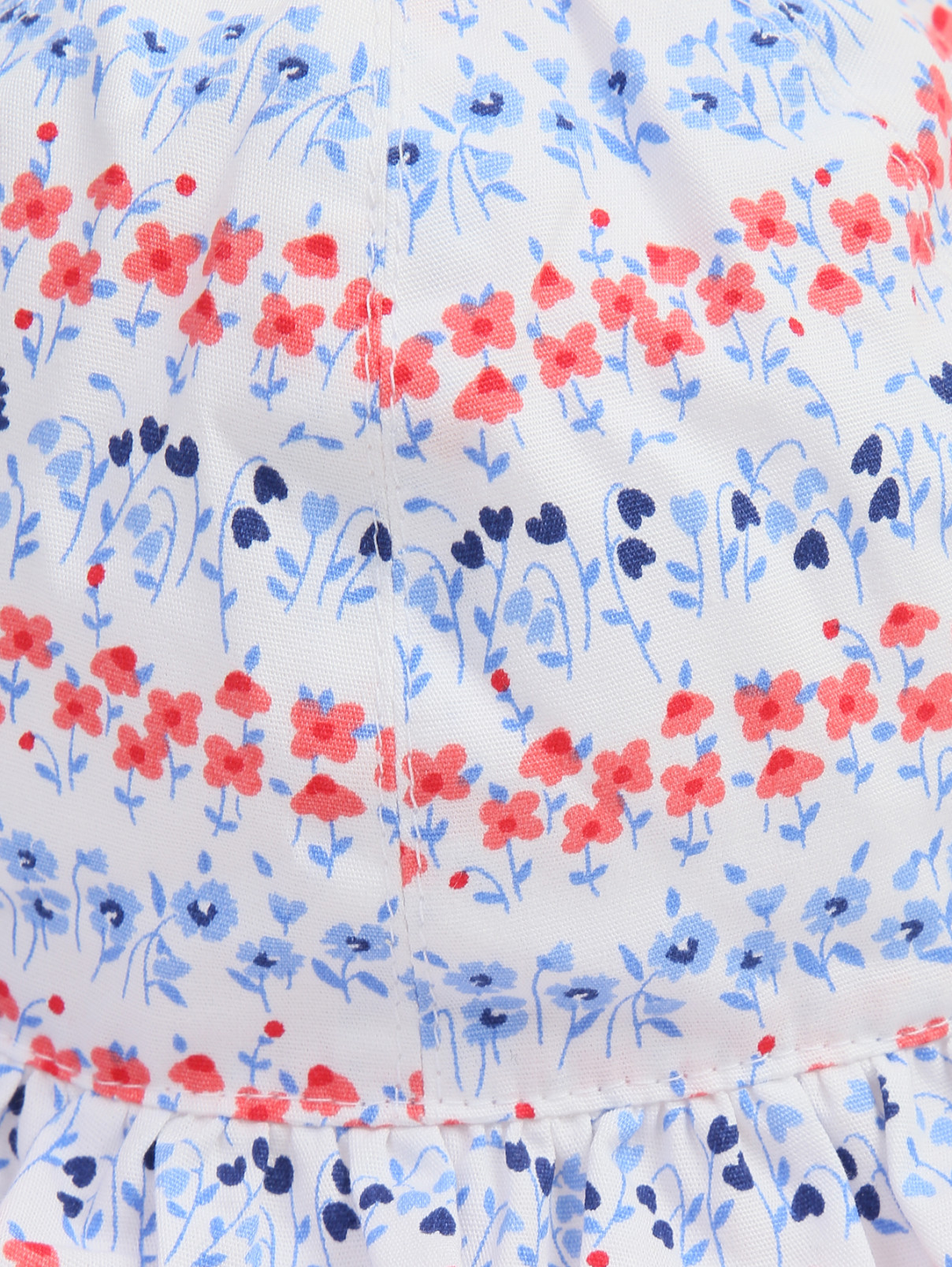 Панама из хлопка с цветочным узором Aletta  –  Модель Общий вид  – Цвет:  Узор