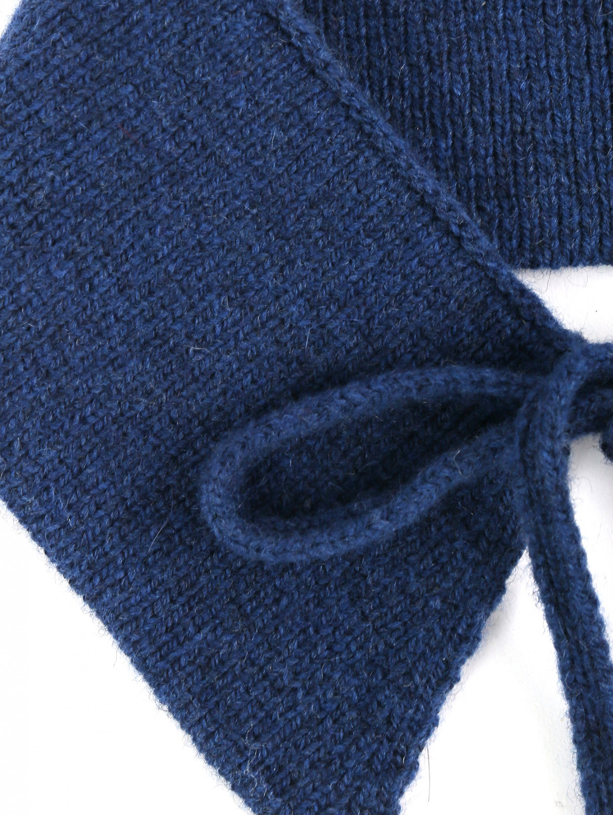Воротничок из шерсти с завязками Marni  –  Деталь  – Цвет:  Синий