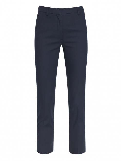 Зауженные брюки из хлопка Weekend Max Mara - Общий вид