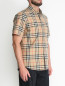 Рубашка из хлопка с узором Burberry  –  МодельВерхНиз