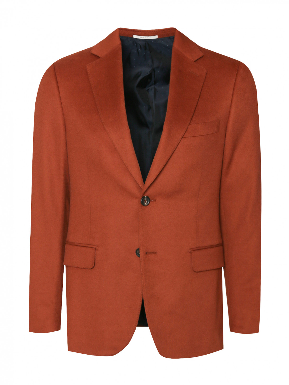 Однобортный пиджак из кашемира Pal Zileri  –  Общий вид  – Цвет:  Оранжевый