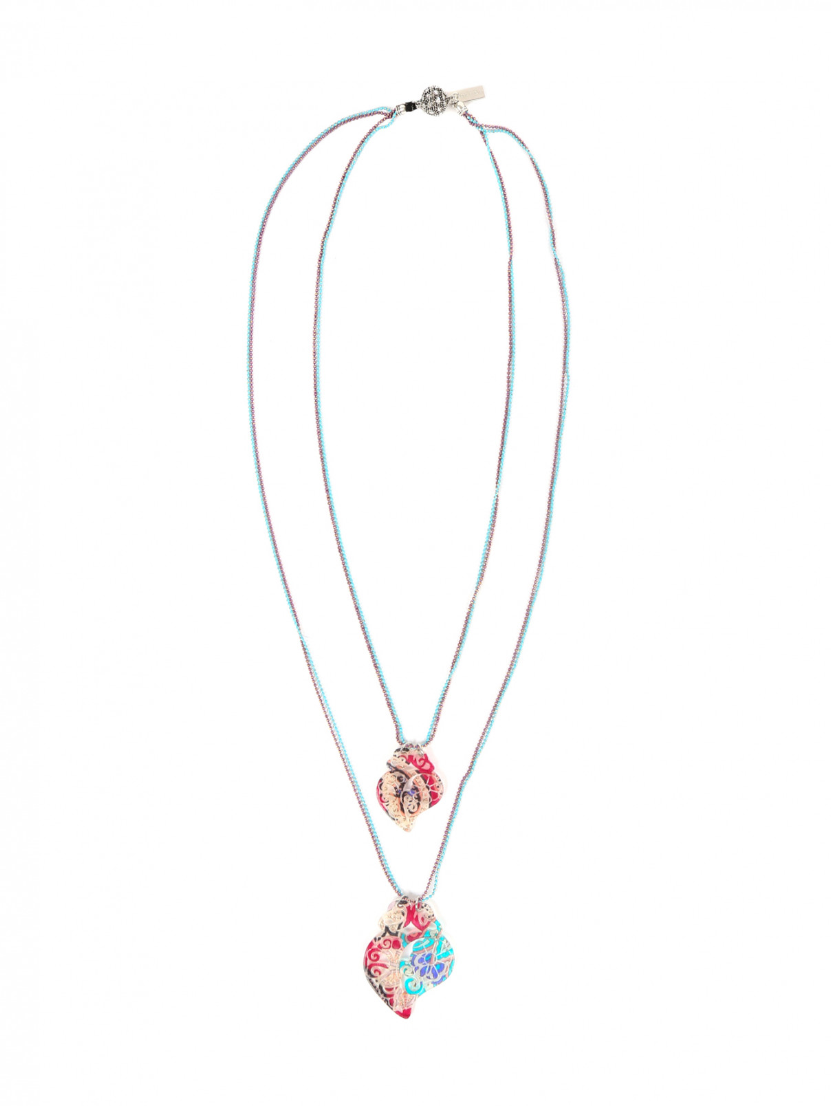 Ожерелье из латуни с подвесками Etro  –  Общий вид  – Цвет:  Мультиколор