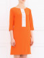 Платье из шелка с контрастной вставкой Moschino  –  Модель Верх-Низ