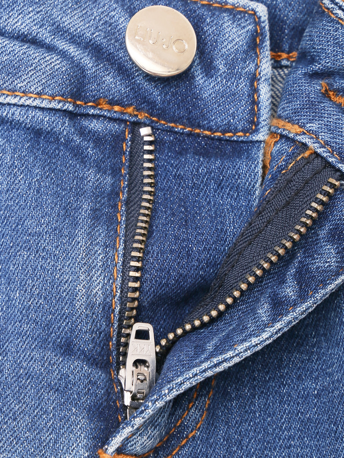 Джинсовые шорты с карманами Liu Jo  –  Деталь  – Цвет:  Синий
