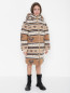 Пуховое пальто из шерсти и кашемира Burberry  –  МодельВерхНиз