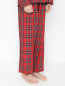Пижама в клетку с нагрудным карманом Il Gufo  –  МодельВерхНиз