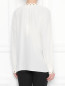 Блуза шелковая, декорированная люверсами Michael by Michael Kors  –  МодельВерхНиз1