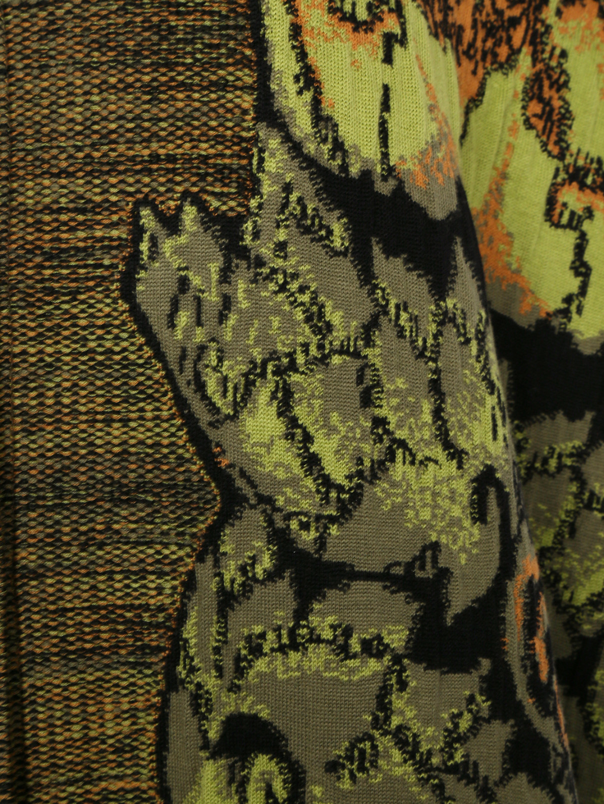 Удлиненный трикотажный кейп из шерсти с узором Alberta Ferretti  –  Деталь  – Цвет:  Узор