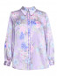 Блуза из шелка с цветочным узором Luisa Spagnoli  –  Общий вид