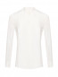 Однотонная блуза из смешанного шелка Moschino Boutique  –  Общий вид