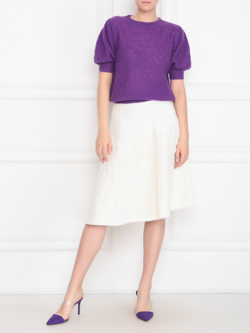 Юбка-трапеция из шерсти Ermanno Scervino - МодельОбщийВид