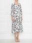 Платье из шелка с цветочным узором Max Mara  –  МодельВерхНиз