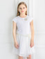 Платье с юбкой с эффектом-плиссэ MiMiSol  –  Модель Верх-Низ