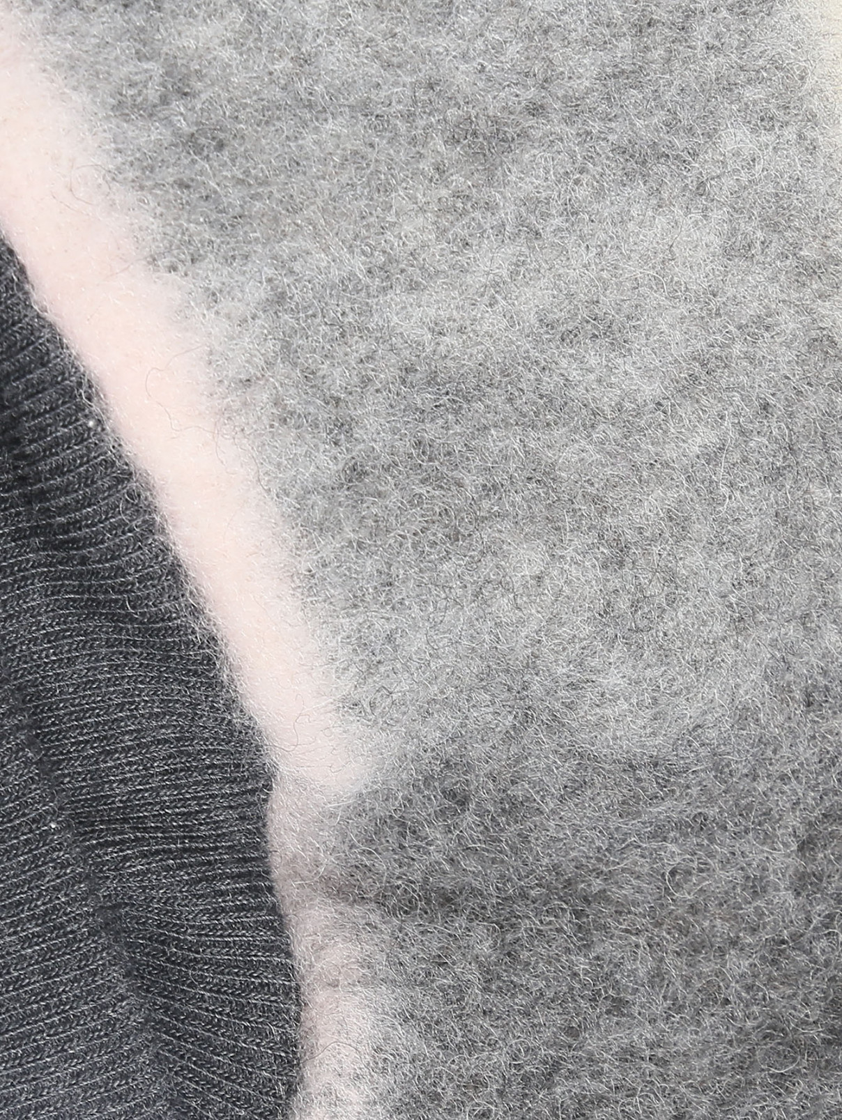 Пальто из смешанной шерсти с капюшоном DEHA  –  Деталь  – Цвет:  Серый