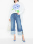 Прямые джинсы с подворотами Marina Rinaldi  –  МодельОбщийВид
