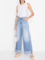 Широкие джинсы с подворотами Icon Denim La  –  МодельОбщийВид