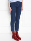 Укороченные джинсы из эластичного денима M.i.h Jeans  –  МодельВерхНиз