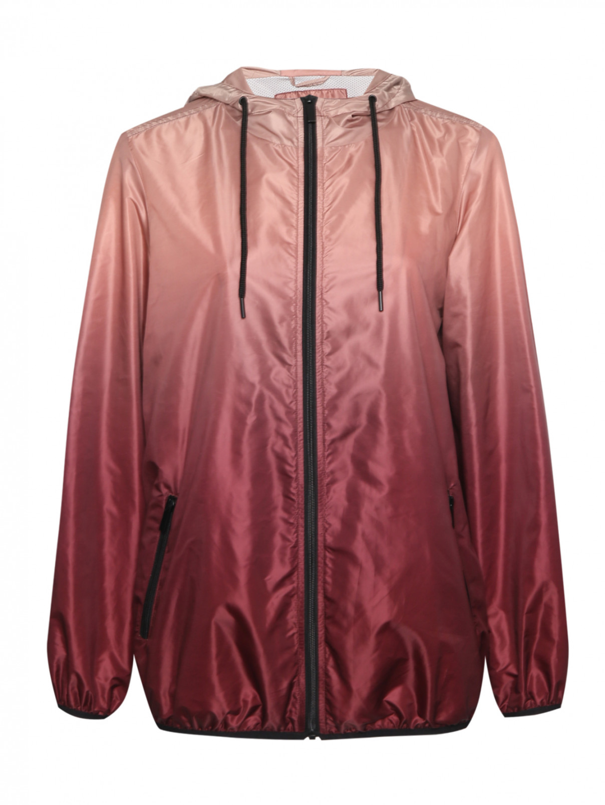 Куртка с капюшоном и карманами Persona by Marina Rinaldi  –  Общий вид  – Цвет:  Мультиколор