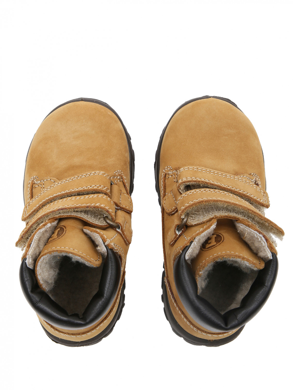 Замшевые ботинки на липучках FALCOTTO  –  Обтравка4  – Цвет:  Оранжевый