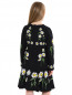 Платье с рюшами и цветочным принтом Dolce & Gabbana  –  Модель Верх-Низ1