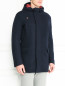 Пальто из шерсти на молнии с капюшоном BOSCO  –  Модель Верх-Низ