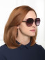 Солнцезащитные очки в оправе из металла Emilio Pucci  –  МодельОбщийВид