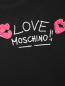 Трикотажное платье с вышивкой Love Moschino  –  Деталь