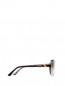 Солнцезащитные очки в овальной пластиковой оправе с фурнитурой из золота и бриллиантами на дужках BVLGARI  –  Деталь1