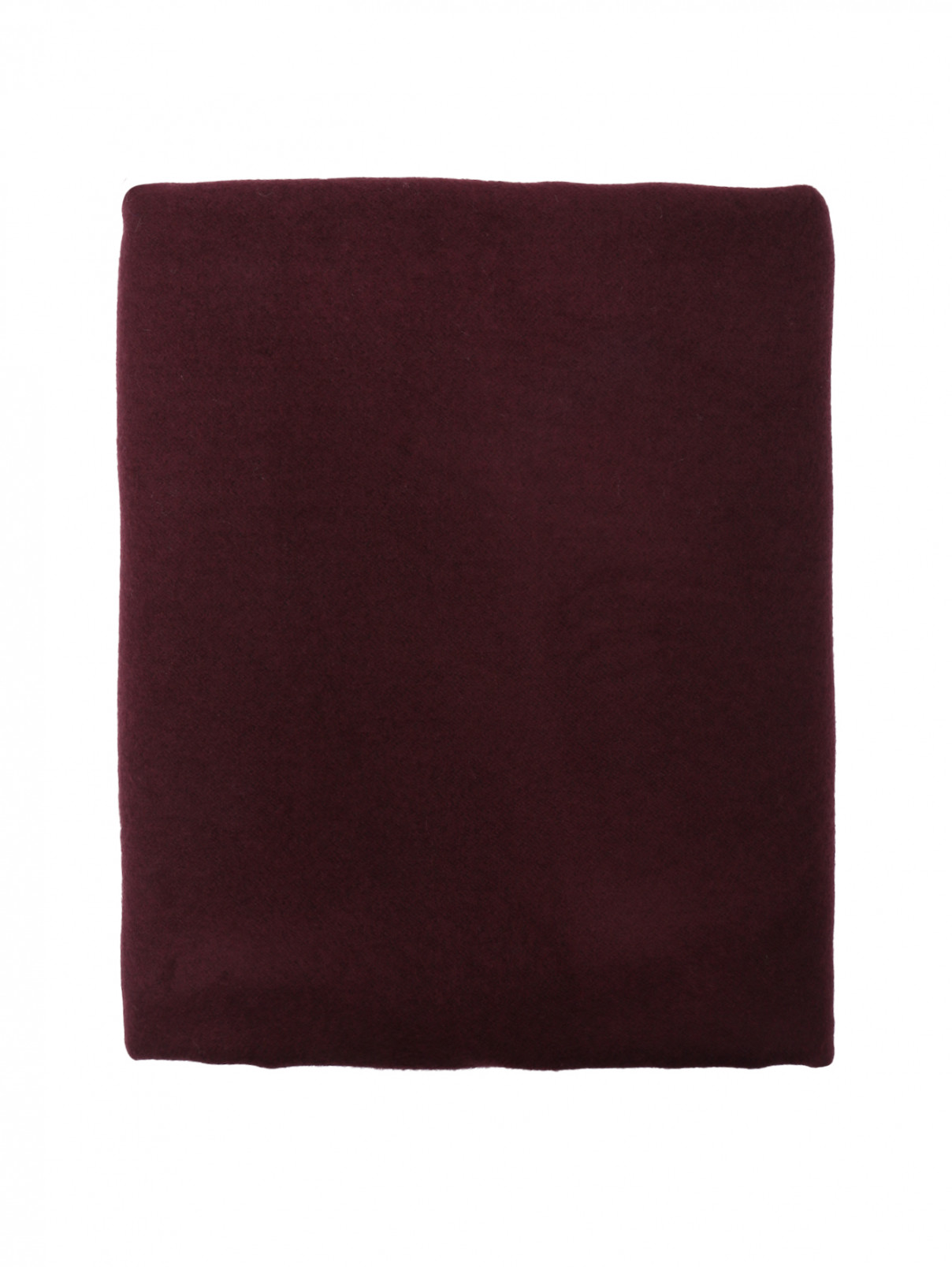 Двусторонний шарф с бахромой Max&Co  –  Общий вид  – Цвет:  Черный