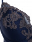 Корсет из шелка декорированный вышивкой La Perla  –  Деталь