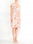 Платье-мини из шелк с цветочным узором Paul&Joe  –  Модель Общий вид
