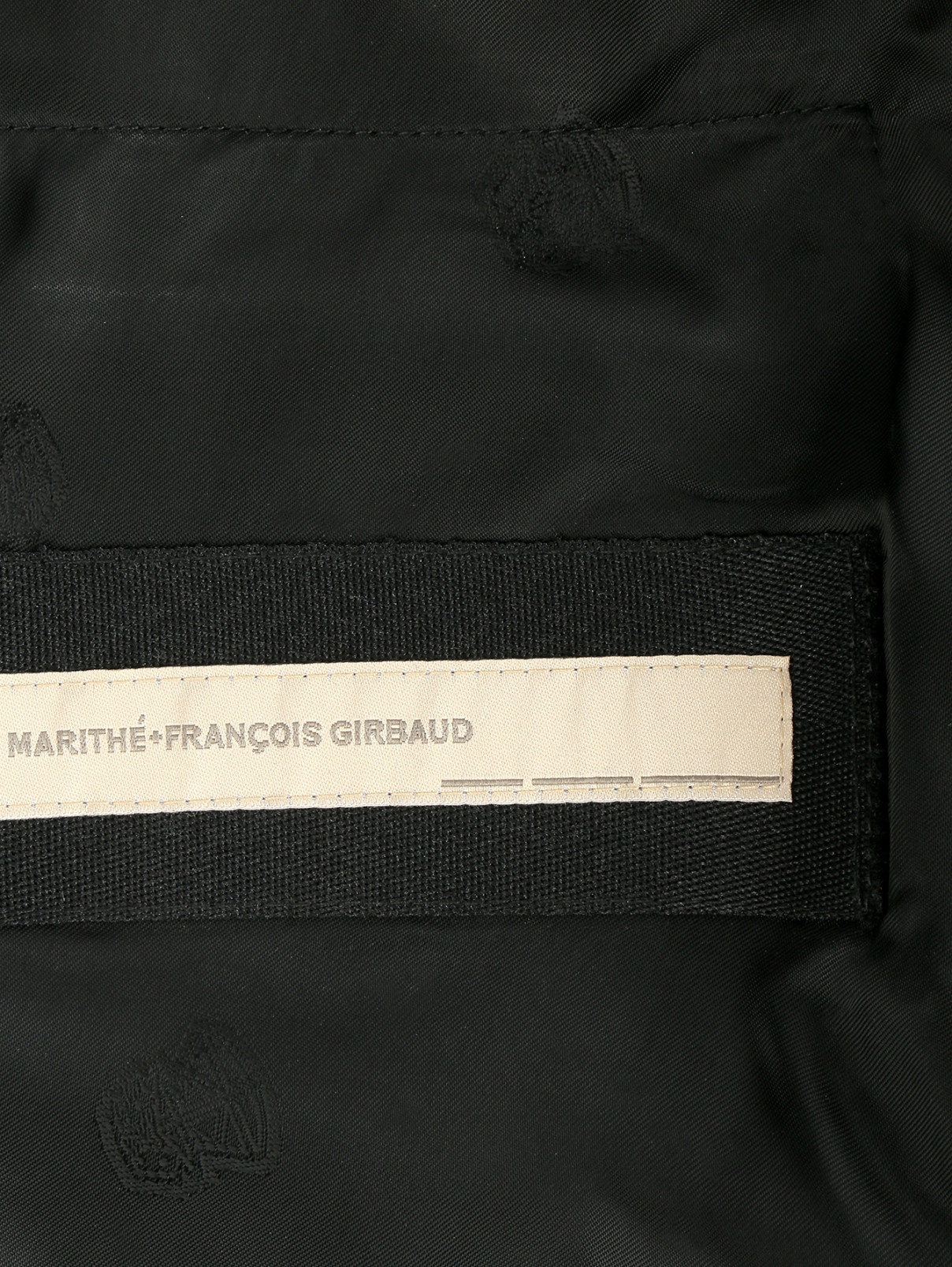 Укороченный жакет из шерсти и шелка с контрастной отделкой Marthe+Francois Girbaud  –  Деталь2  – Цвет:  Черный