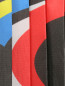 Юбка-гофре из хлопка и шелка с абстрактным узором Moschino Couture  –  Деталь