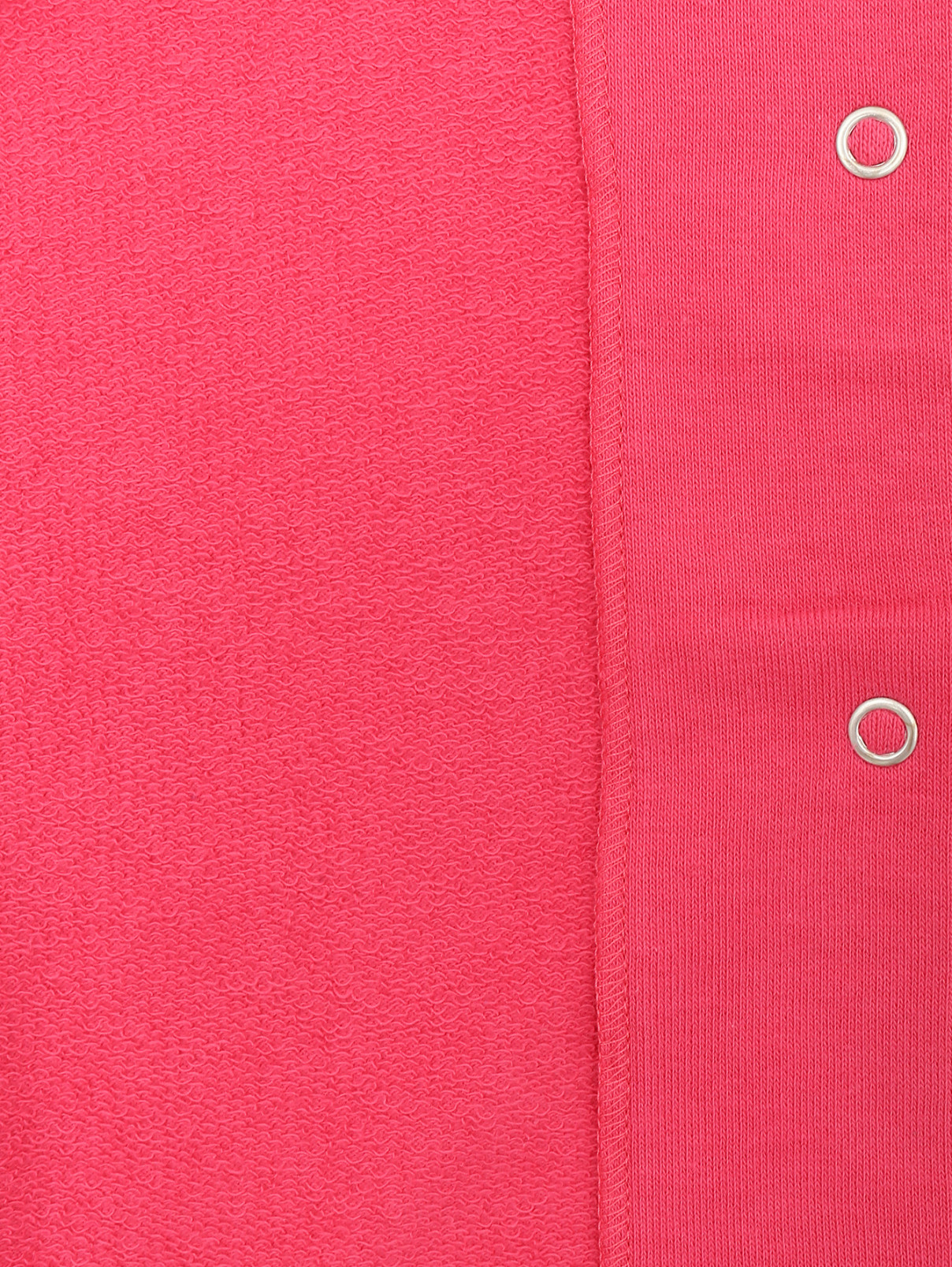 Жакет трикотажный с оборками на рукавах Il Gufo  –  Деталь2  – Цвет:  Розовый