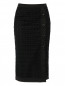 Юбка - карандаш из перфорированной ткани  декорированная пуговицами Moschino Boutique  –  Общий вид