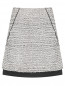 Фактурная юбка с люрексом и контрастной отделкой Karl Lagerfeld  –  Общий вид