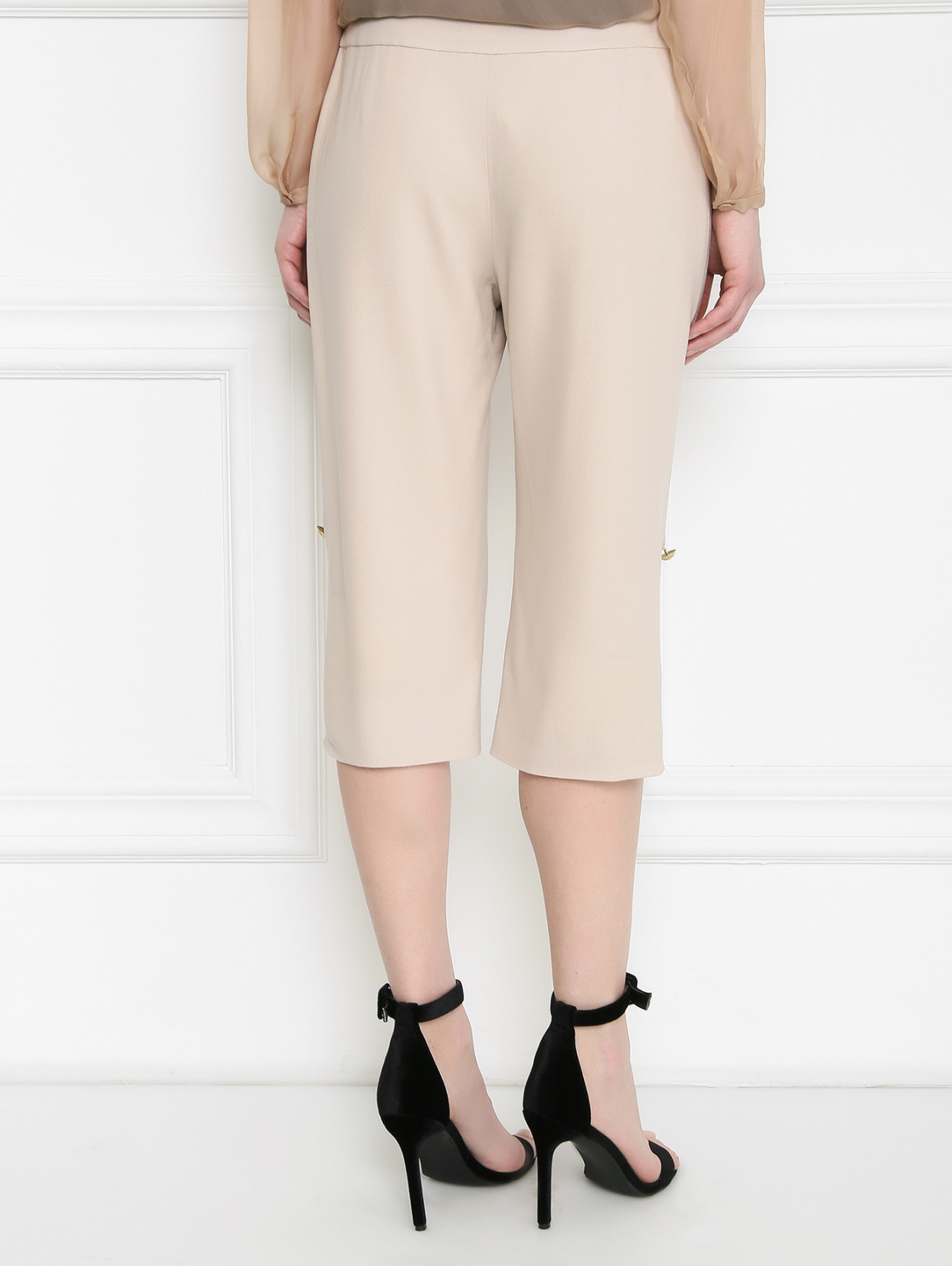 Бриджи из шерсти Temperley London  –  Модель Верх-Низ1  – Цвет:  Розовый
