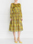 Платье-миди из шелка с узором Mary Katrantzou  –  Модель Общий вид