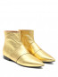 Ботинки из кожи с логотипом Moschino  –  Общий вид