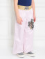Шелковистые брюки с вышивкой Dolce & Gabbana  –  Модель Верх-Низ