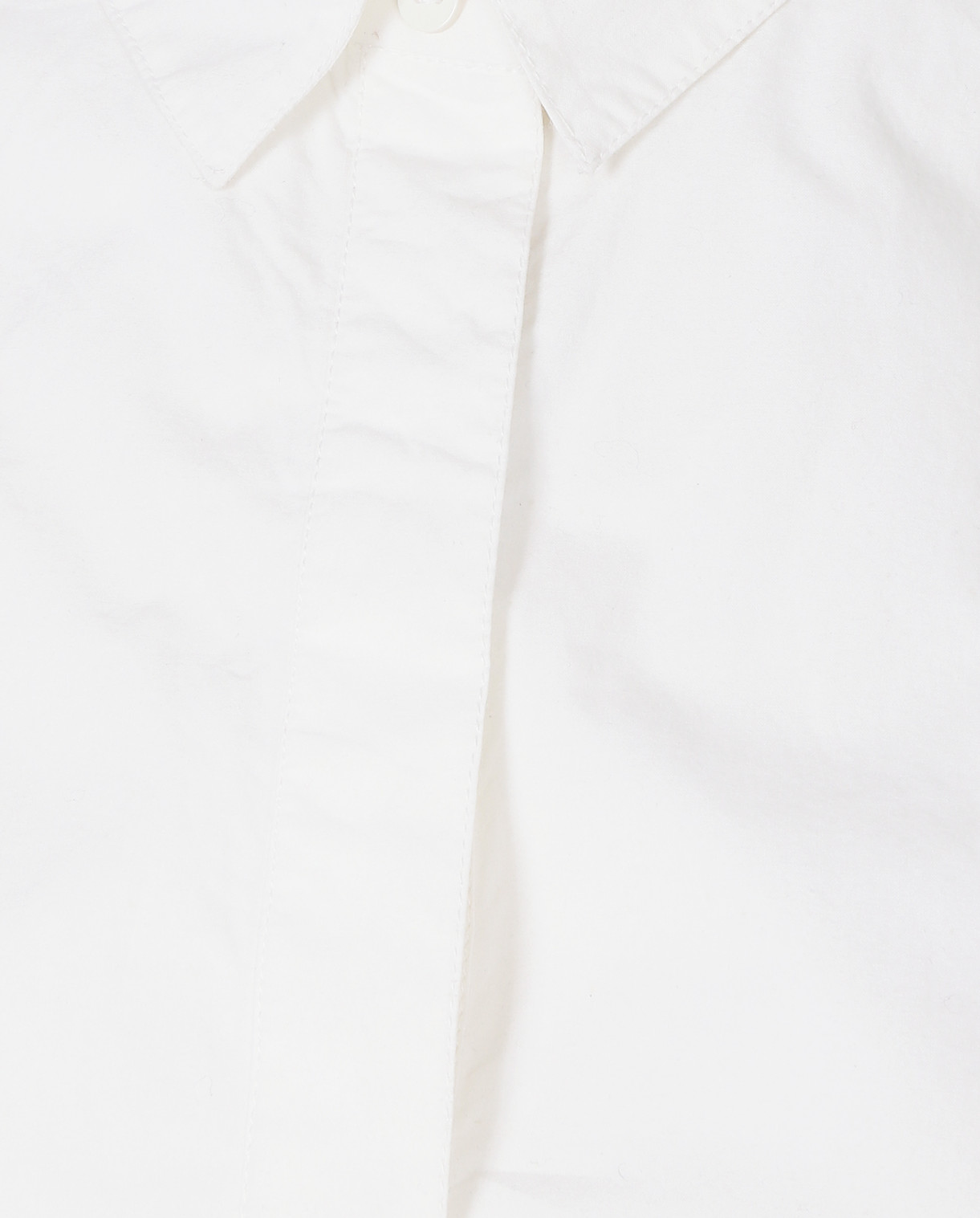 Рубашка свободного фасона из хлопка Swildens  –  Деталь  – Цвет:  Белый