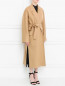 Пальто из шерсти с накладными карманами Rochas  –  Модель Верх-Низ