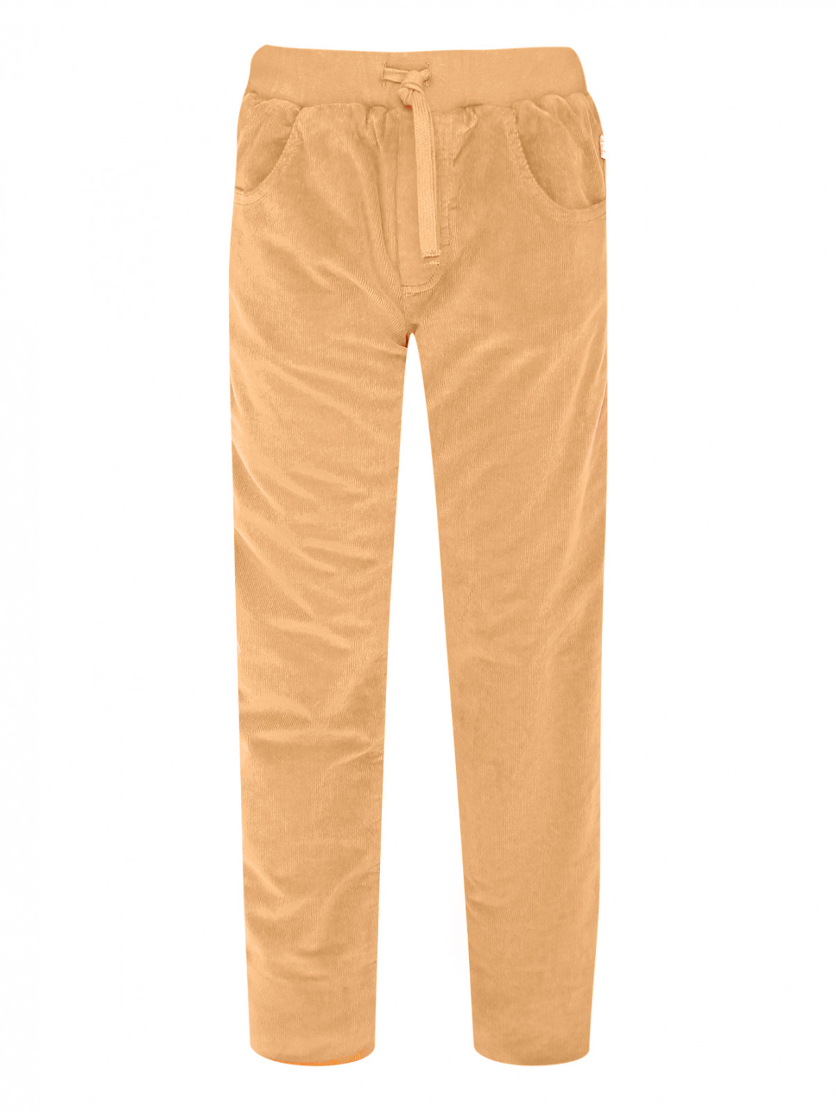 Утепленные брюки с карманами Il Gufo  –  Общий вид  – Цвет:  Бежевый